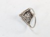 14K White Gold Diamond Ring - 5