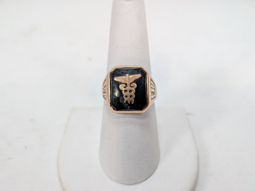 14K Yellow Gold Signet Ring