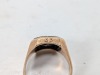 14K Yellow Gold Signet Ring - 7