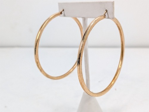 Yellow Gold Hoop Earrings