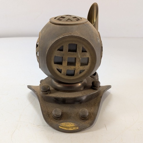 US Navy Brass Helmet Pen Stand