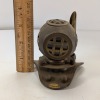 US Navy Brass Helmet Pen Stand - 3