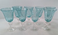 (8) Blue/Green Val De Pome Chritophe Saba Biot Glasses