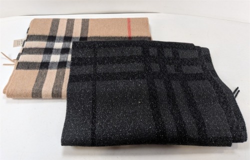 (2) Burberry Scarfs