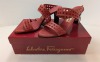 Red Salvadore Ferragamo Heels