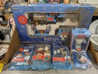 "Rudolph" Figurines & Train