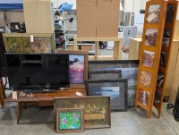Coffee Table, Sony TV & Wall Hangings