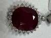 18K White Gold, Ruby & Diamond Pendant (Pompano Beach, FL) - 2