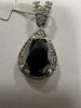 18KW, Black & Clear Diamond Pendant (Pompano Beach, FL) - 2
