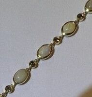 18KY, Opal & Brown Diamond Bracelet (Pompano Beach, FL)