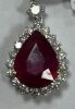 18KW Ruby & Diamond Pendant (Pompano Beach, FL)