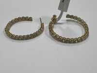 18KY & Diamond Eternity Hoop Earrings (Pompano Beach, FL)