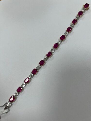 18KW, Ruby & Diamond Bracelet (Pompano Beach, FL)