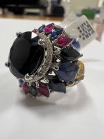 18KW, Blue Sapphire & Diamond Ring (Pompano Beach, FL)