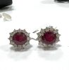 18KW, Ruby & Diamond Earrings (Pompano Beach, FL) - 2