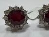 18KW, Ruby & Diamond Earrings (Pompano Beach, FL) - 3