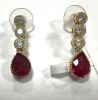 18KY, Ruby & Diamond Earrings (Pompano Beach, FL)
