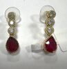 18KY, Ruby & Diamond Earrings (Pompano Beach, FL) - 2
