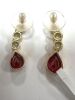 18KY, Ruby & Diamond Earrings (Pompano Beach, FL) - 3