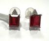 18KW, Ruby & Diamond Earrings (Pompano Beach, FL)