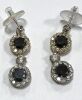 18K Two-Tone, Black & Clear Diamond Earrings (Pompano Beach, FL)