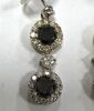 18K Two-Tone, Black & Clear Diamond Earrings (Pompano Beach, FL) - 2