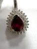 18KW, Ruby & Diamond Earrings (Pompano Beach, FL) - 2