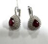 18KW, Ruby & Diamond Earrings (Pompano Beach, FL) - 3