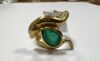 18KY & Emerald Snake Ring (Pompano Beach, FL) - 3