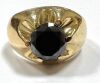 18KY & Black Diamond Solitaire Ring (Pompano Beach, FL)