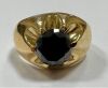 18KY & Black Diamond Solitaire Ring (Pompano Beach, FL) - 2