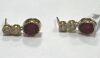 18KY, Ruby & Diamond Earrings (Pompano Beach, FL)
