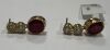 18KY, Ruby & Diamond Earrings (Pompano Beach, FL) - 2