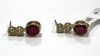 18KY, Ruby & Diamond Earrings (Pompano Beach, FL) - 3