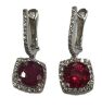 18KY, Ruby & Diamond Earrings (Pompano Beach, FL) - 2