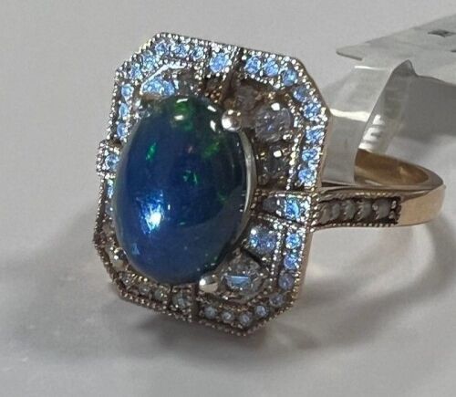 18KR, Opal & Diamond Ring (Pompano Beach, FL)