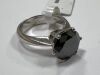 18KW & Black diamond Solitaire Ring (Pompano Beach, FL)