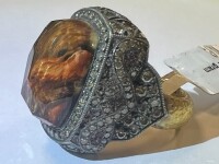 24K Gold, Silver & Diamond Ring (Pompano Beach, FL)