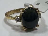 18K Gold, Sapphire & Diamond Ring (Pompano Beach, FL)