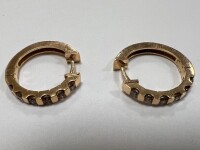 18K Gold & Diamond Earrings (Pompano Beach, FL)