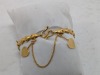 18K Yellow Gold Jade Bracelet - 2
