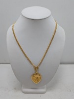 18K Yellow Gold Heart Necklace