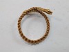 22K Yellow Gold Snake Bangle/Bracelet w/ (8) Ruby's & (3) Turquoise - 3