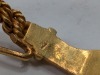 22K Yellow Gold Snake Bangle/Bracelet w/ (8) Ruby's & (3) Turquoise - 4