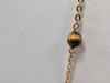 14K Yellow Gold Necklace w/ Tigers Eye - 2