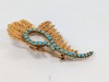 18K Yellow Gold Turquoise Brooch/Pin - 3