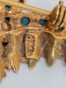 18K Yellow Gold Turquoise Brooch/Pin - 5