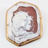 18K Yellow Gold Cameo Brooch/Pendant
