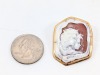 18K Yellow Gold Cameo Brooch/Pendant - 7