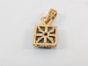 18K Yellow Gold Twist Back Earrings & Pendant - 7